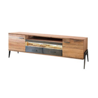 Mueble tv en Acacia Led Hudson - Imagen 3