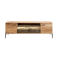 Mueble tv en Acacia Led Hudson