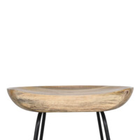 Taburete metal mango NATURAL - Imagen 3