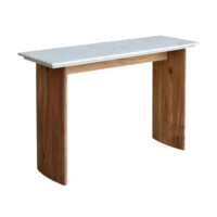 Consola en Acacia Marble White