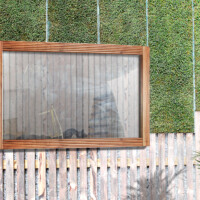 Espejo rectangular acacia BRONX - Imagen 2