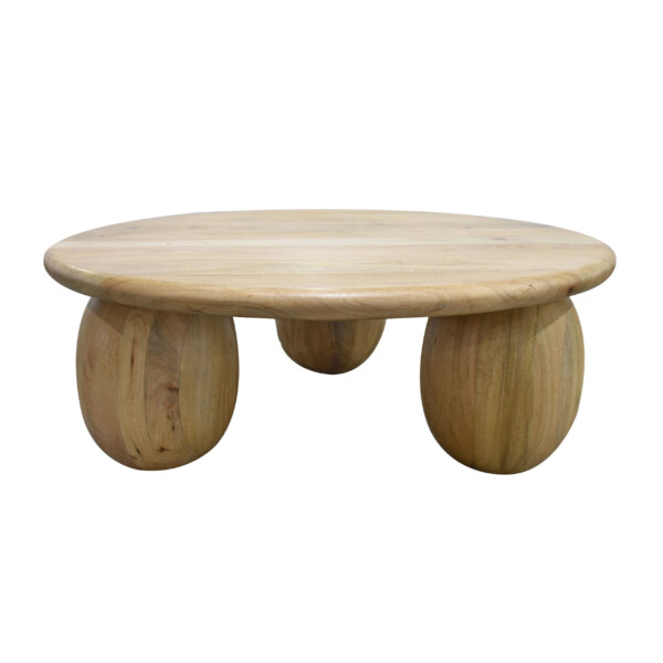 Mesa de Centro 3 Patas en Mango Natural