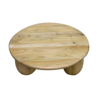 Mesa de Centro 3 Patas en Mango Natural - Imagen 3
