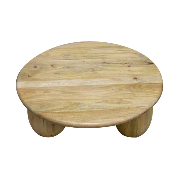 Mesa de Centro 3 Patas en Mango Natural - Imagen 3