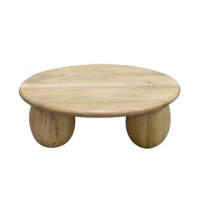 Mesa de Centro 3 Patas en Mango Natural - Imagen 2