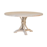 Mesa grande redonda natural MANGO