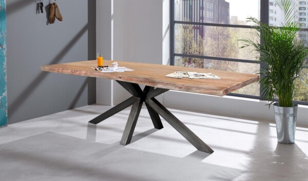 Mesa comedor acacia SPIDER - Imagen 2