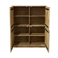 Mueble alto acacia CÍRCULOS - Imagen 4