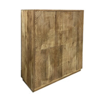 Mueble alto acacia CÍRCULOS - Imagen 2