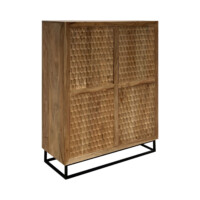 Mueble alto acacia SIMETRIC - Imagen 3