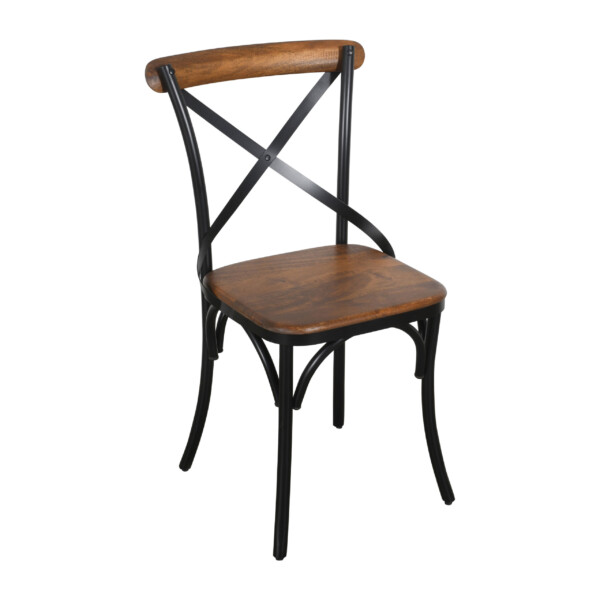 Silla cruceta metal mango BLACK - Imagen 5