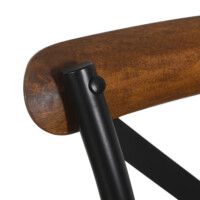 Silla cruceta metal mango BLACK - Imagen 2