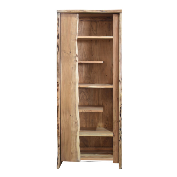 Vitrina en madera de acacia de la colección NATURA EDGE vista de frente