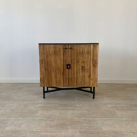 Mueble Bar en Acacia y Mármol Milán