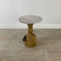 Mesa Auxiliar en Mango Marble White
