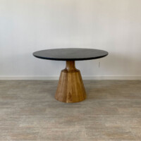 Mesa Comedor en Acacia y Mármol Milán - Imagen 4