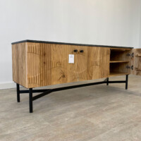 Mueble Tv en Acacia y Mármol Milán - Imagen 5