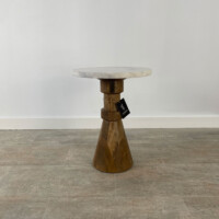 Mesa Auxiliar en Mango Marble Brown