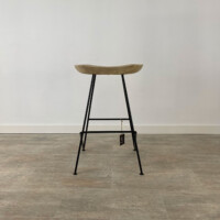 Taburete en Mango y Metal Black - Imagen 2