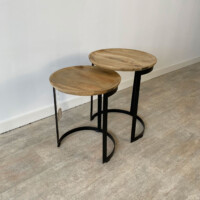 Set de 2 Mesas Auxiliares en Mango