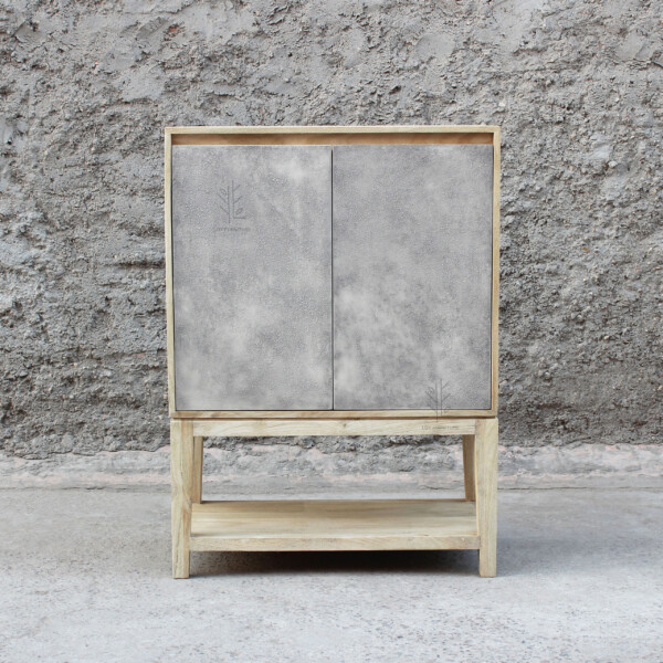 Mueble Alto Puertas de Efecto Cemento Ibiza