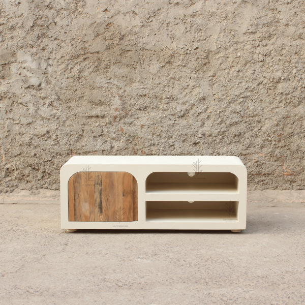 Mueble Tv 120cm de Efecto Cemento Ibiza - Imagen 2
