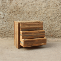 Cómoda 3 Cajones en Madera Reciclada - Imagen 3