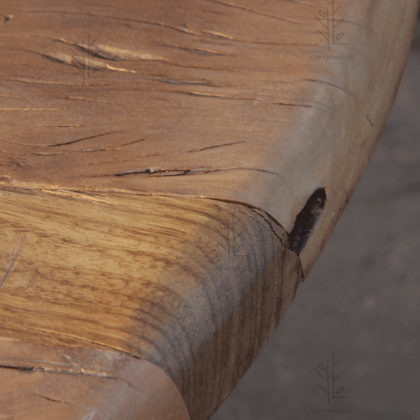 Mesa de Comedor de Madera y Efecto Cemento Ibiza - Imagen 6