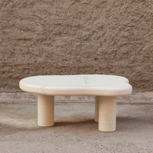Mesa de Centro 3 Patas de Efecto Cemento Ibiza