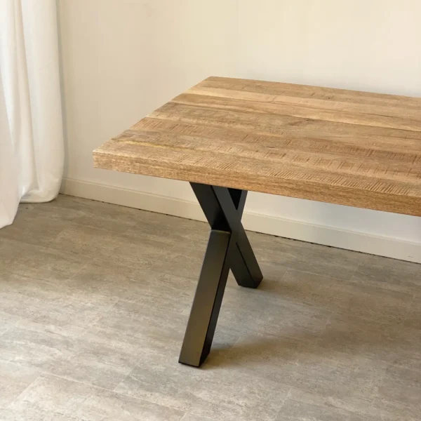 Mesa de Comedor 140cm en Metal y Mango - Imagen 3
