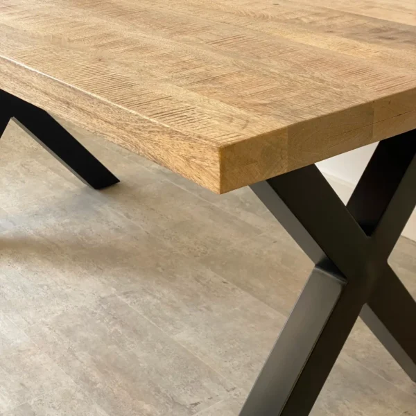 Mesa de Comedor 140cm en Metal y Mango - Imagen 7
