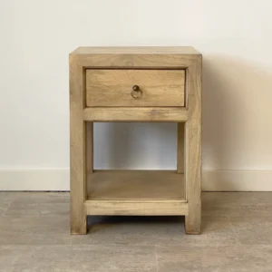 Mesita de Noche con Cajón en Mango Rustic