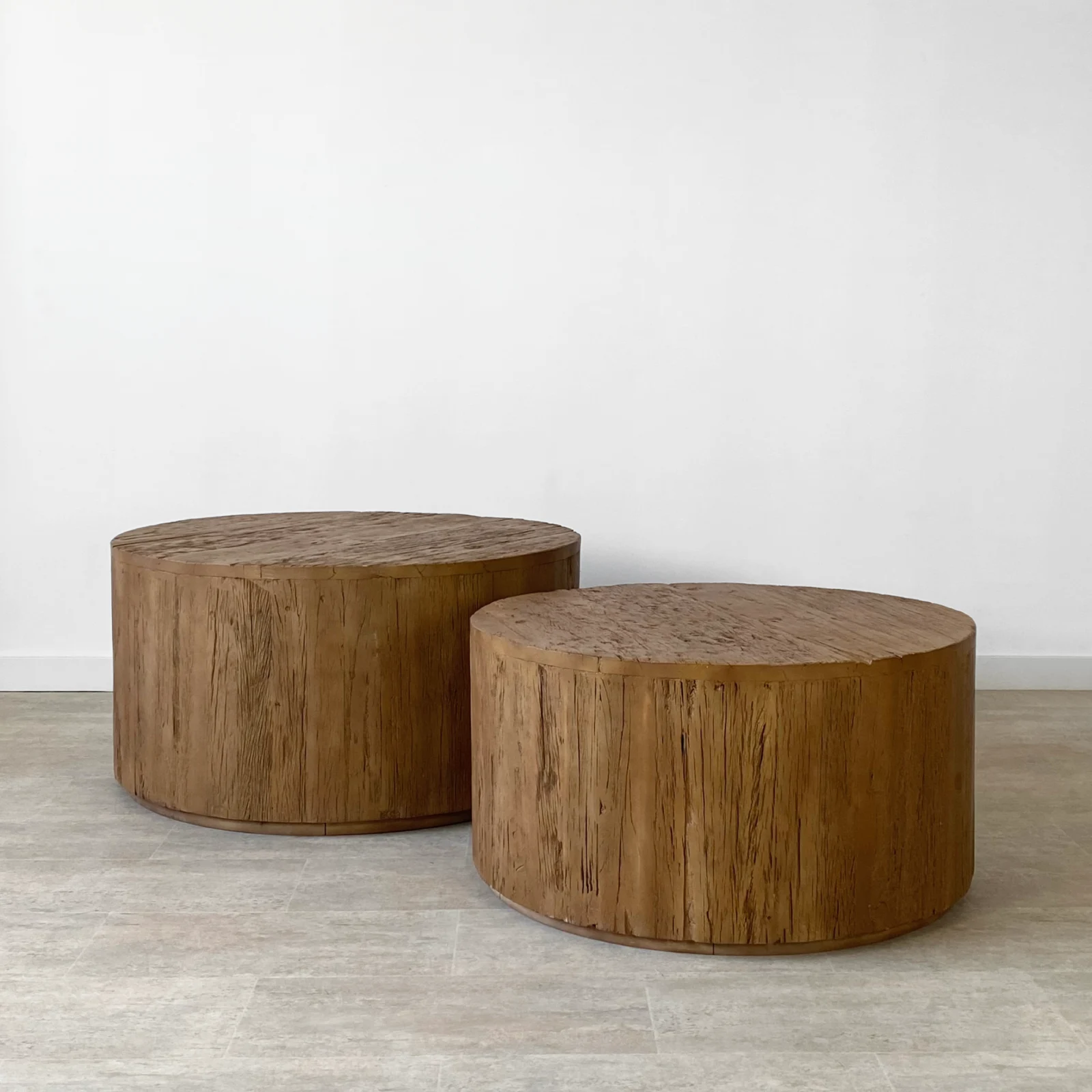 Set 2 Mesas de Centro Madera Reciclada Formentera