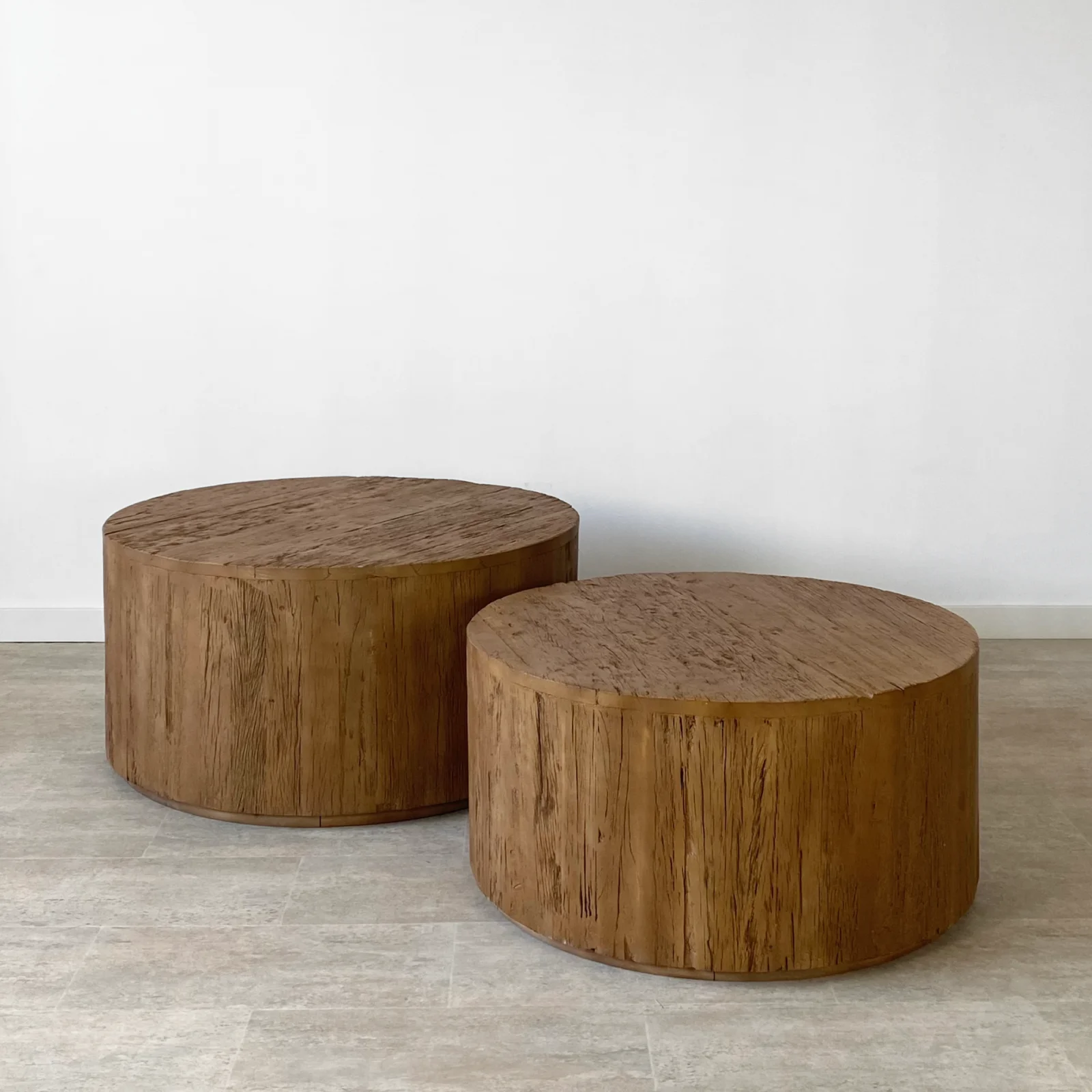 Set 2 Mesas de Centro Madera Reciclada Formentera - Imagen 2