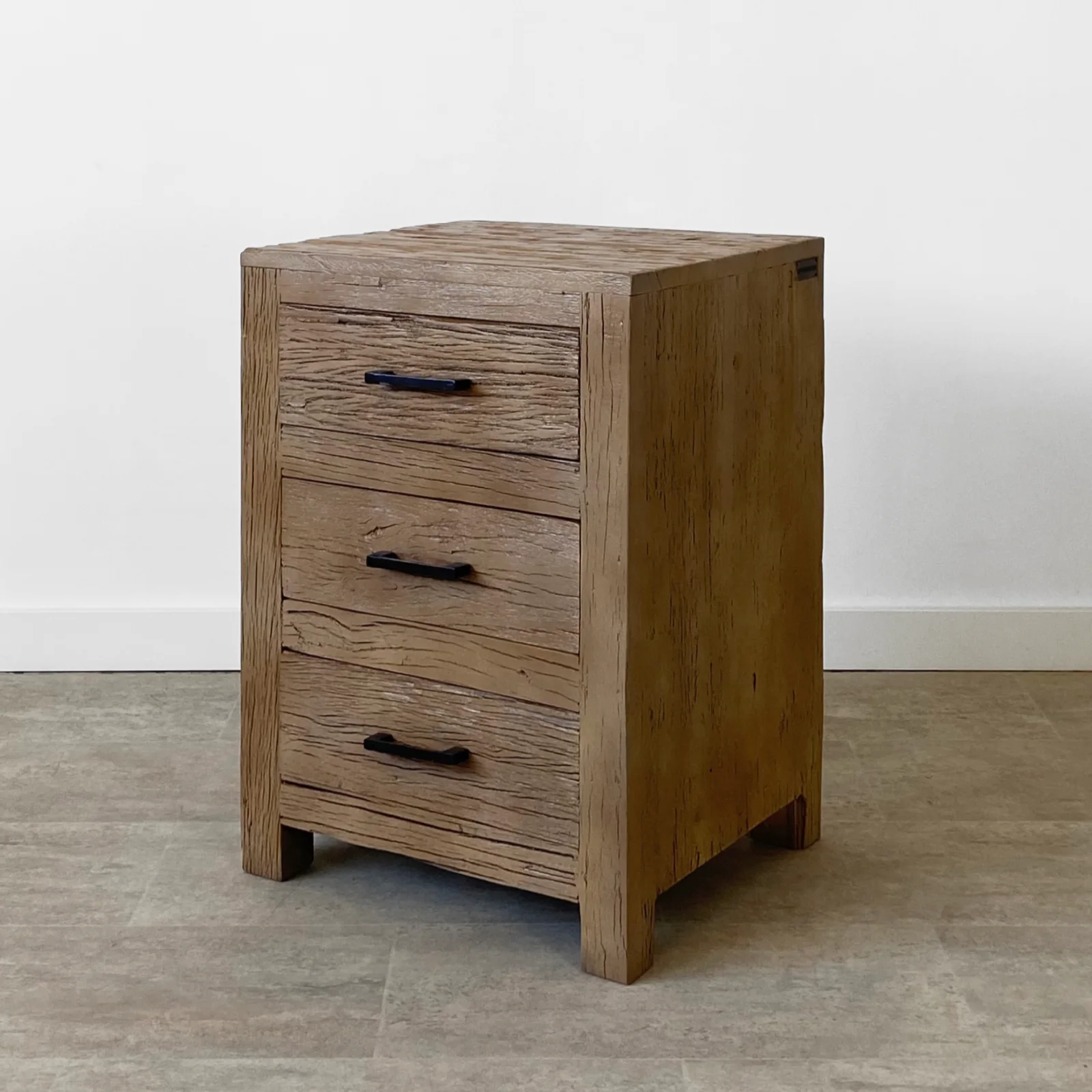 Mesita de Noche en Madera Reciclada Formentera - Imagen 2