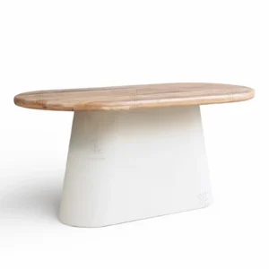 Mesa de Comedor Ovalada 160cm de Madera Reciclada Ibiza