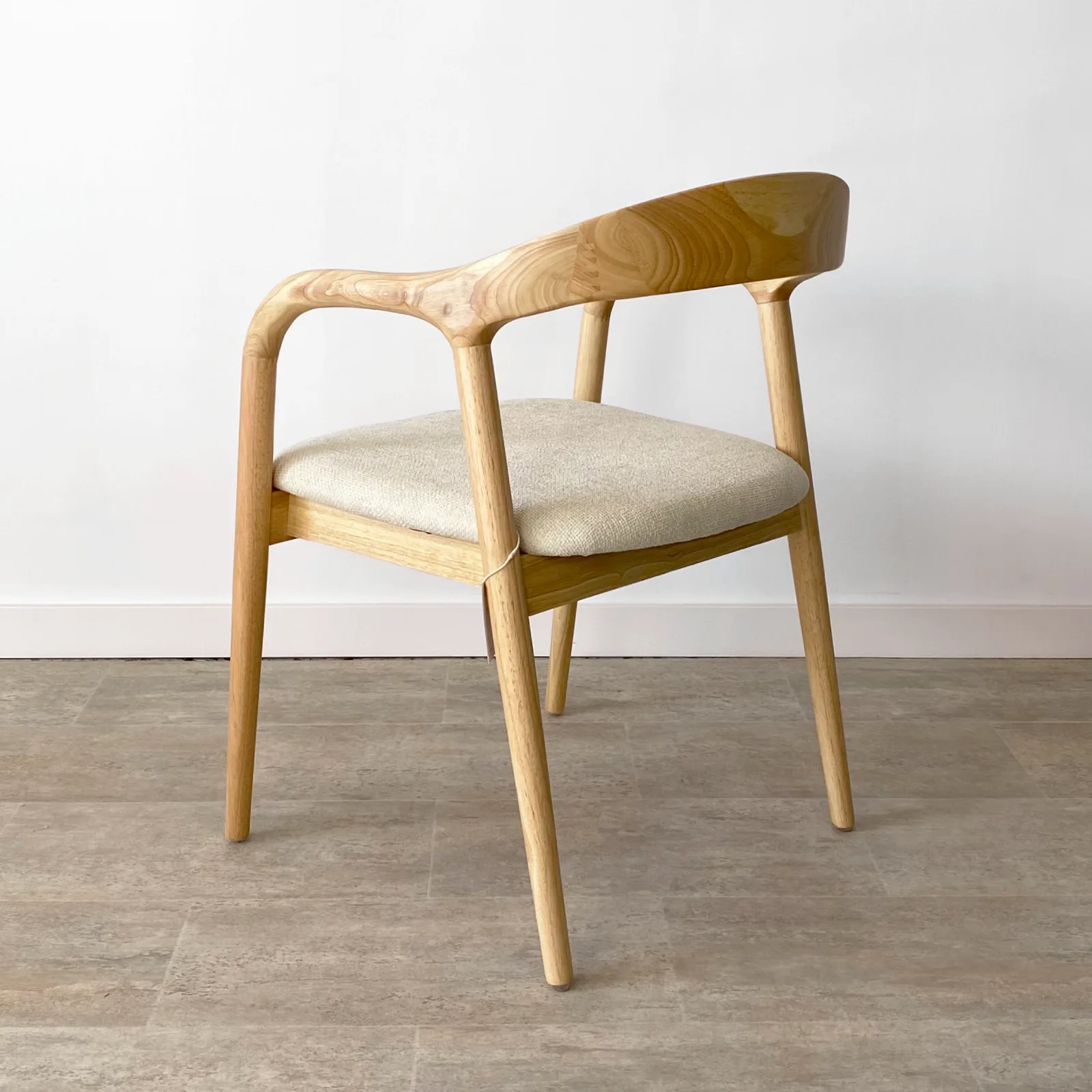 Pack 2 Sillas con Reposabrazos Rubberwood Natural - Imagen 8