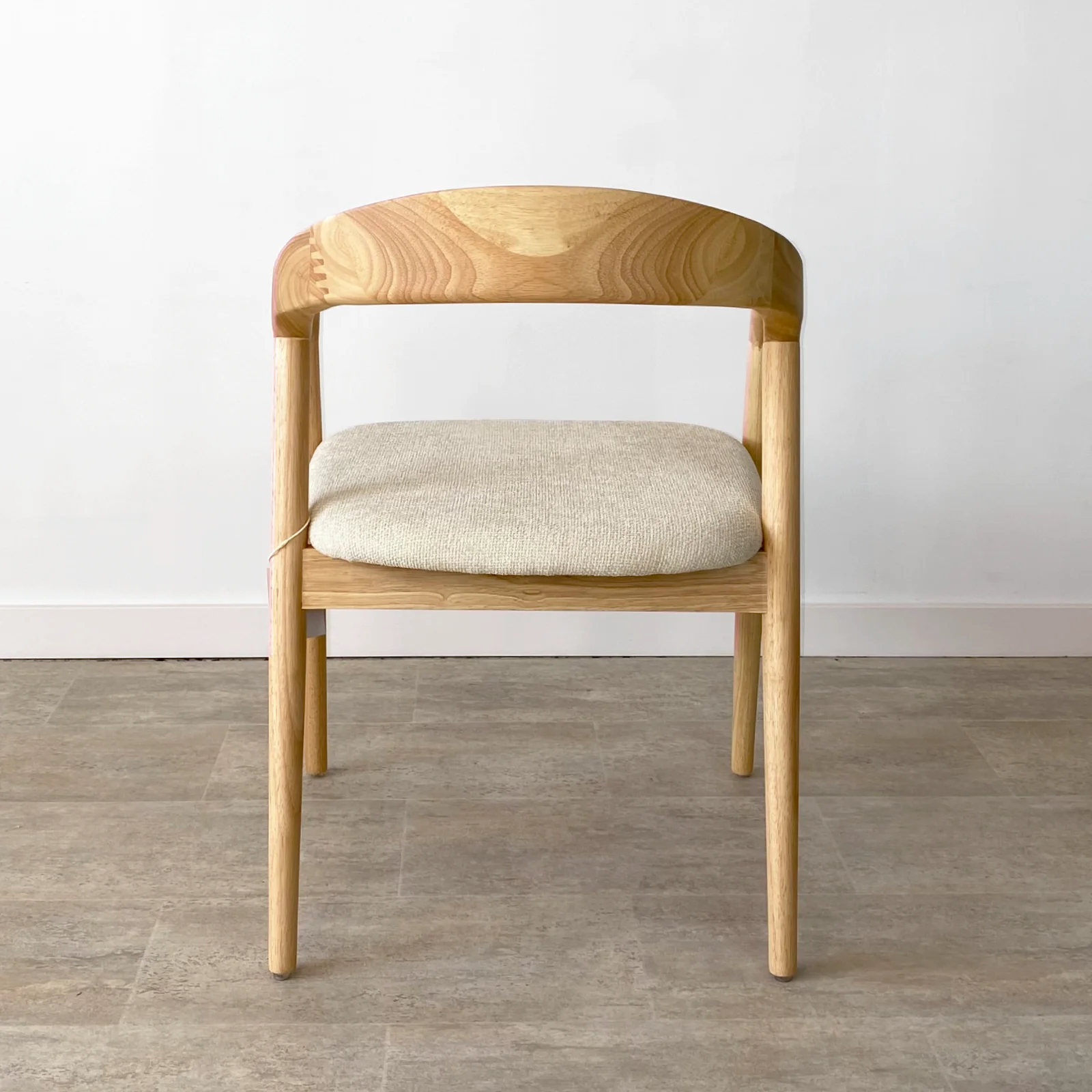 Pack 2 Sillas con Reposabrazos Rubberwood Natural - Imagen 7