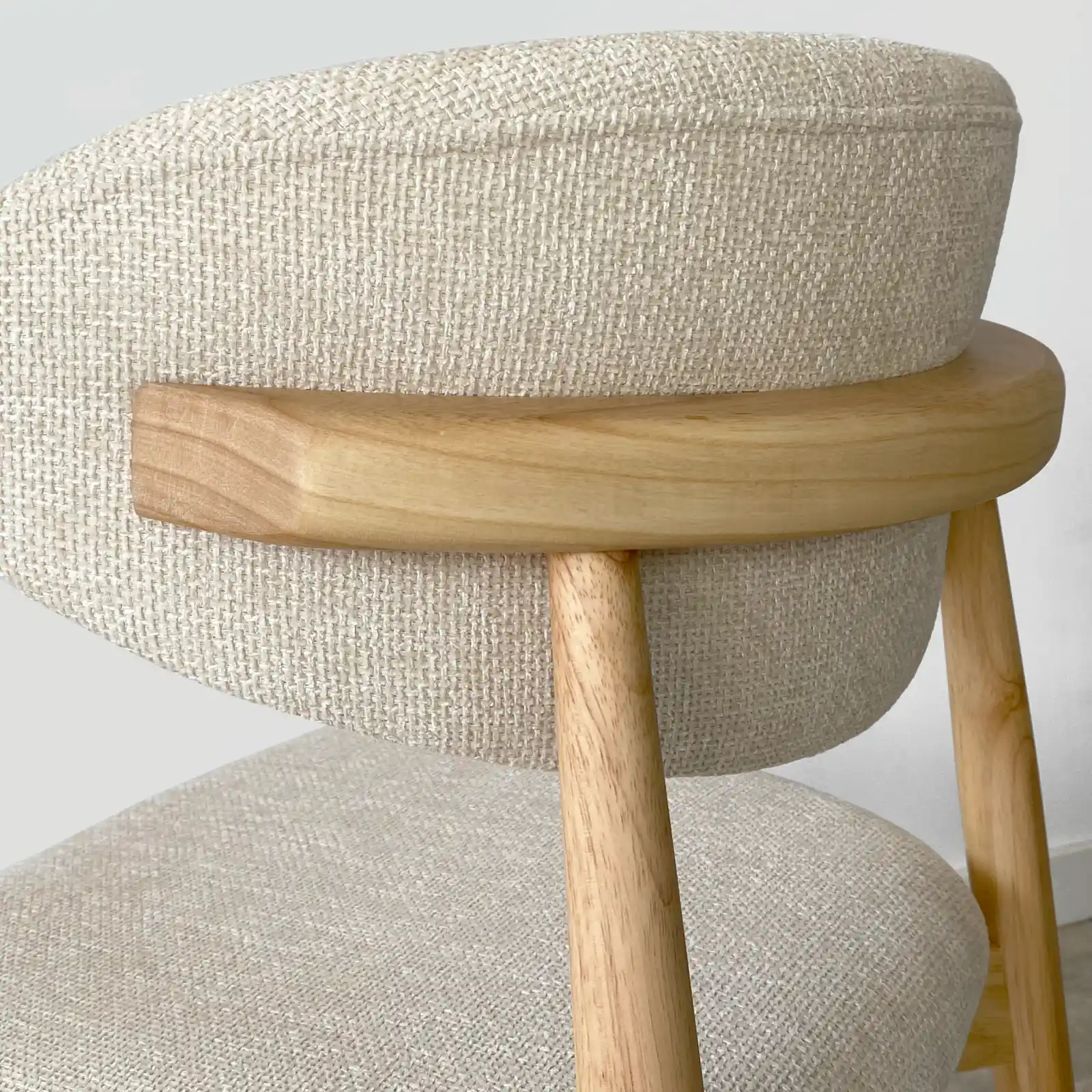 Pack 2 Sillas Rubberwood Natural - Imagen 6