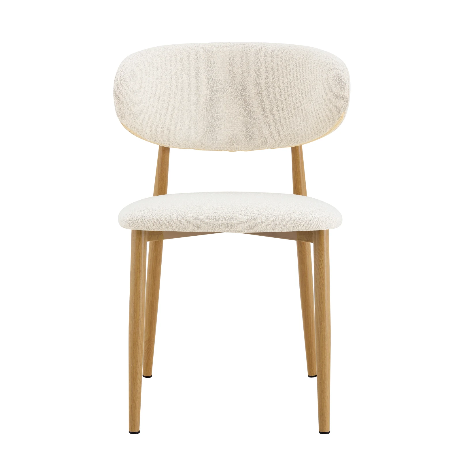 Pack 2 Sillas en Metal Madera Crudo Nord - Imagen 5