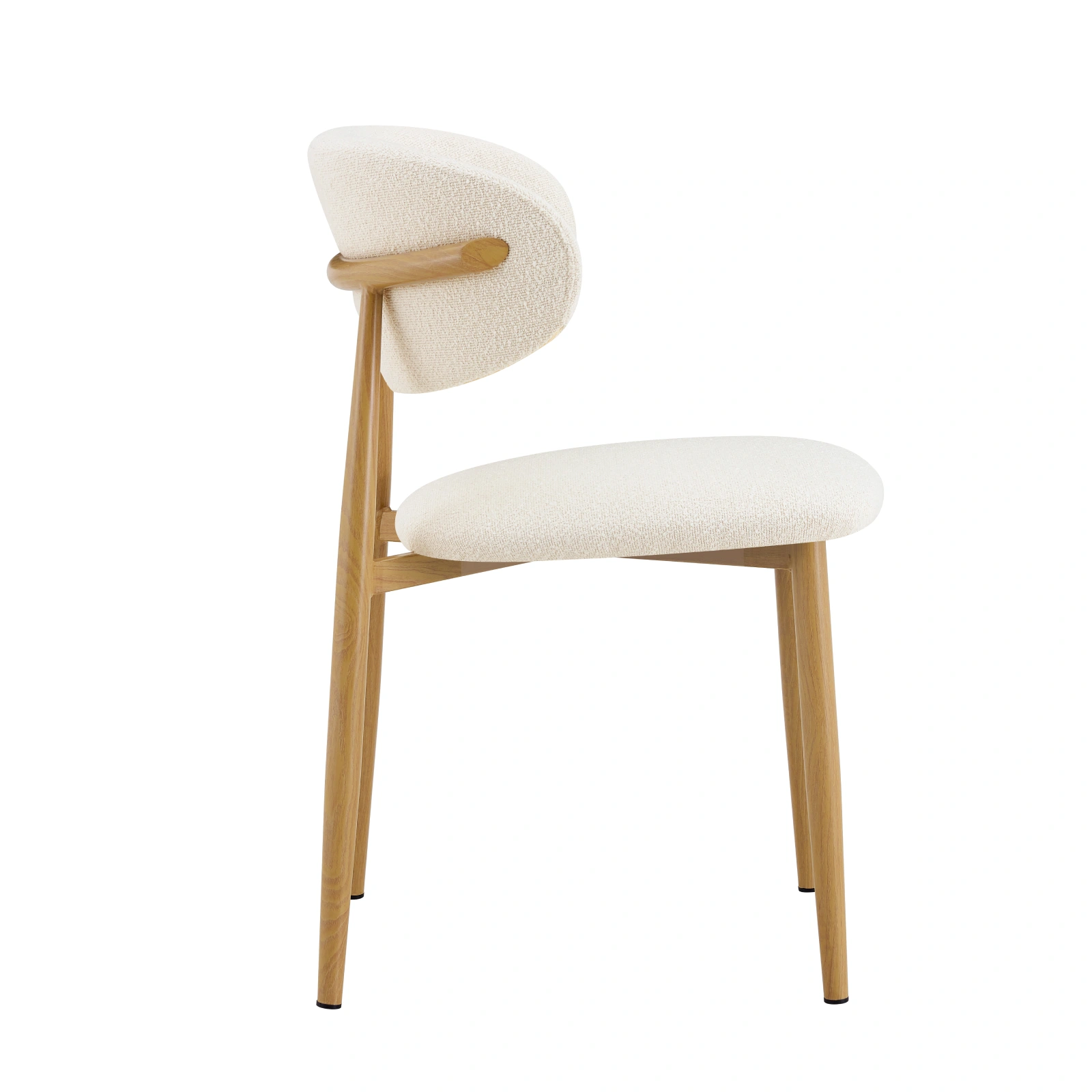 Pack 2 Sillas en Metal Madera Crudo Nord - Imagen 4