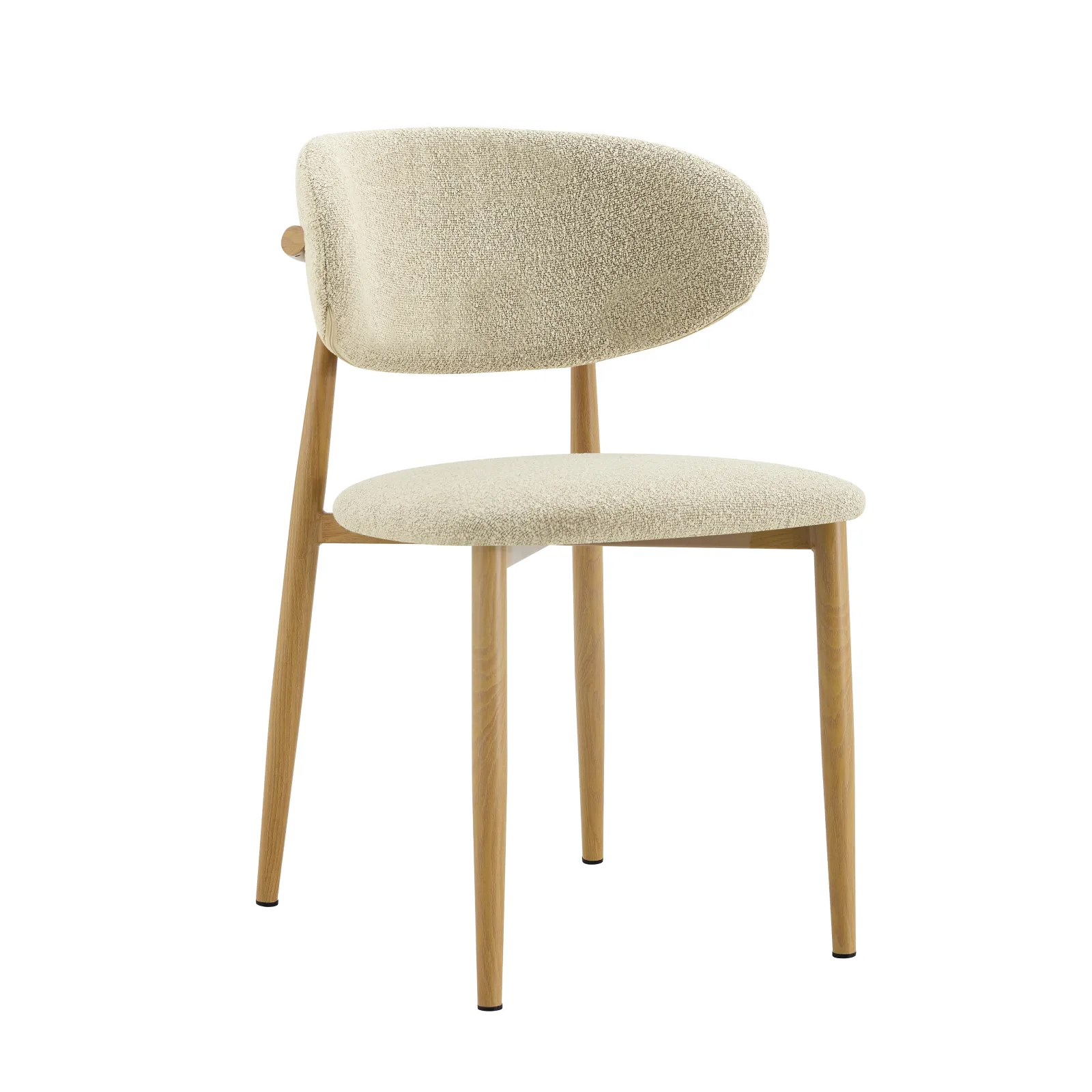 Pack 2 Sillas en Metal Madera Taupé Nord