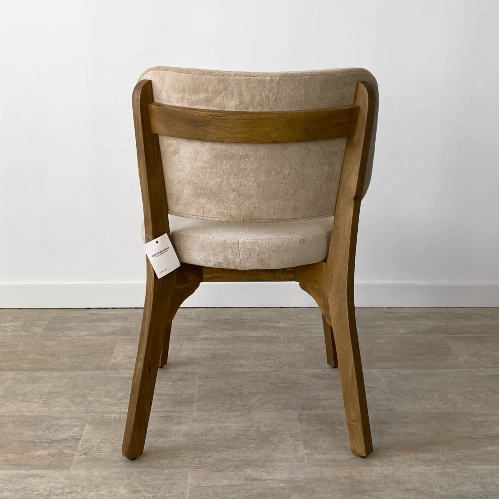 Pack 2 Sillas Asiento Redondo en Mango y Crudo Neo - Imagen 4