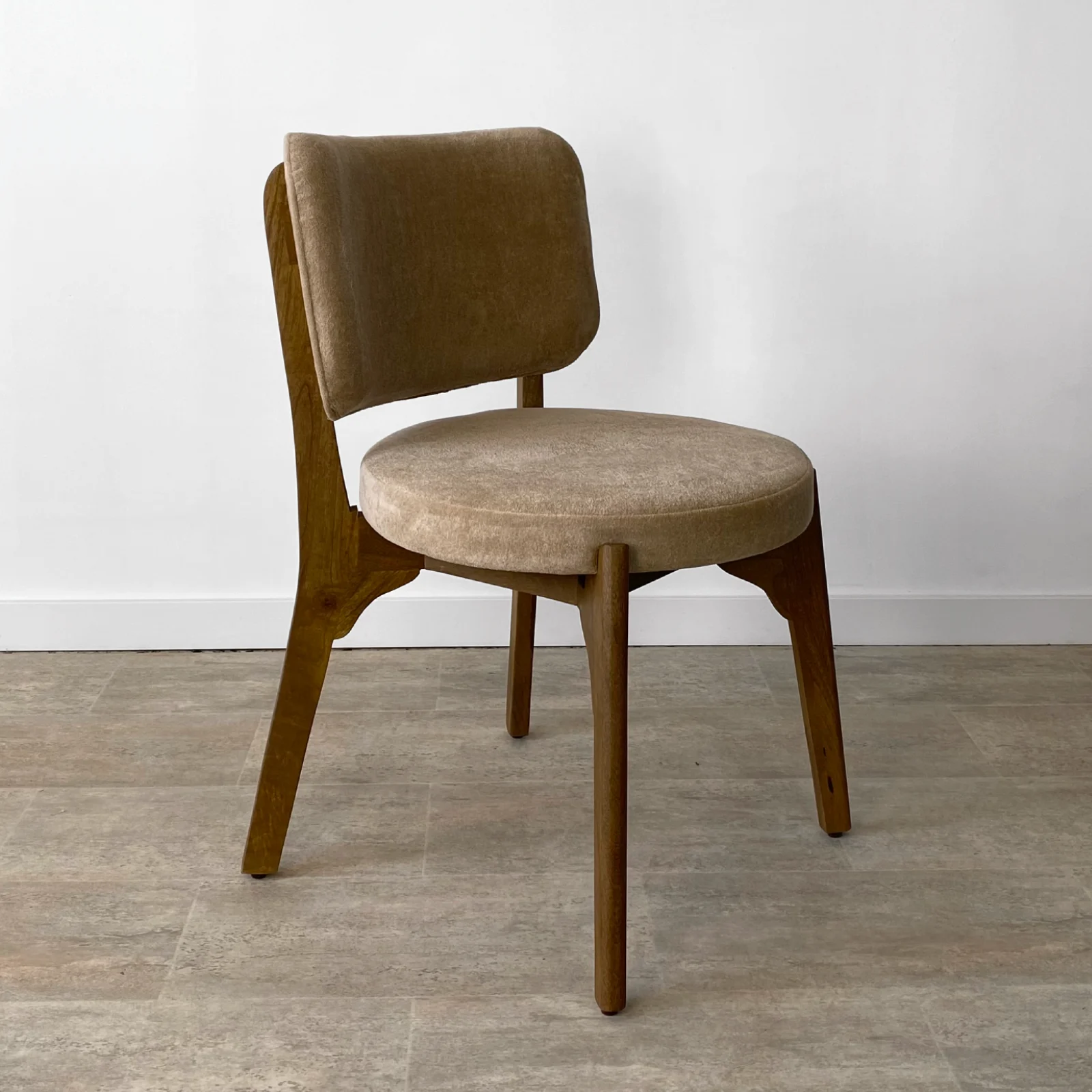 Pack 2 Sillas Asiento Redondo en Mango y Arena Neo