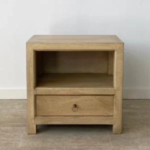 Mesita de Noche con Hueco y Cajón en Mango Rustic