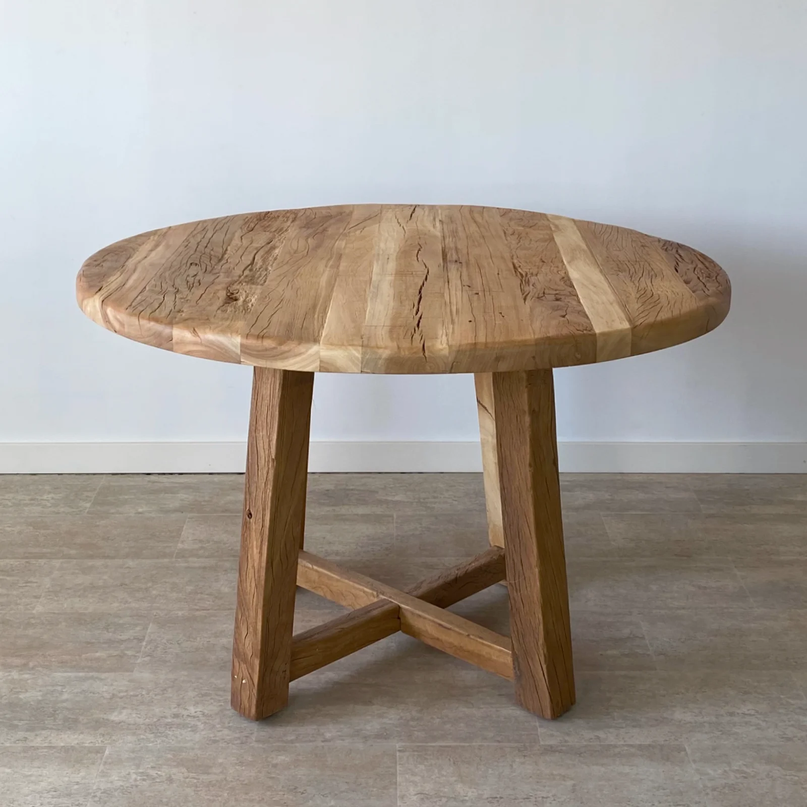 Mesa de Comedor Redonda en Madera Reciclada Ibiza - Imagen 2
