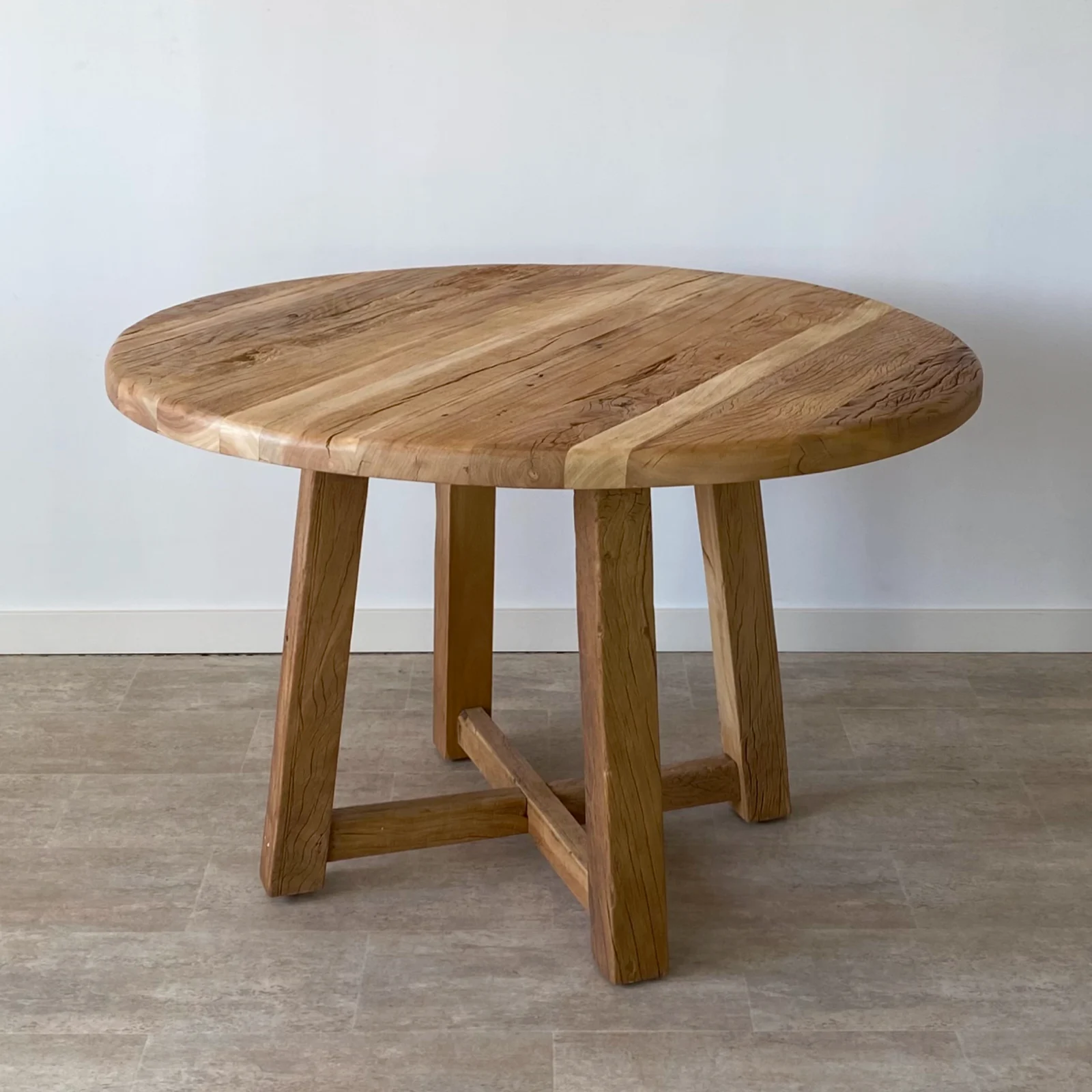 Mesa de Comedor Redonda en Madera Reciclada Ibiza