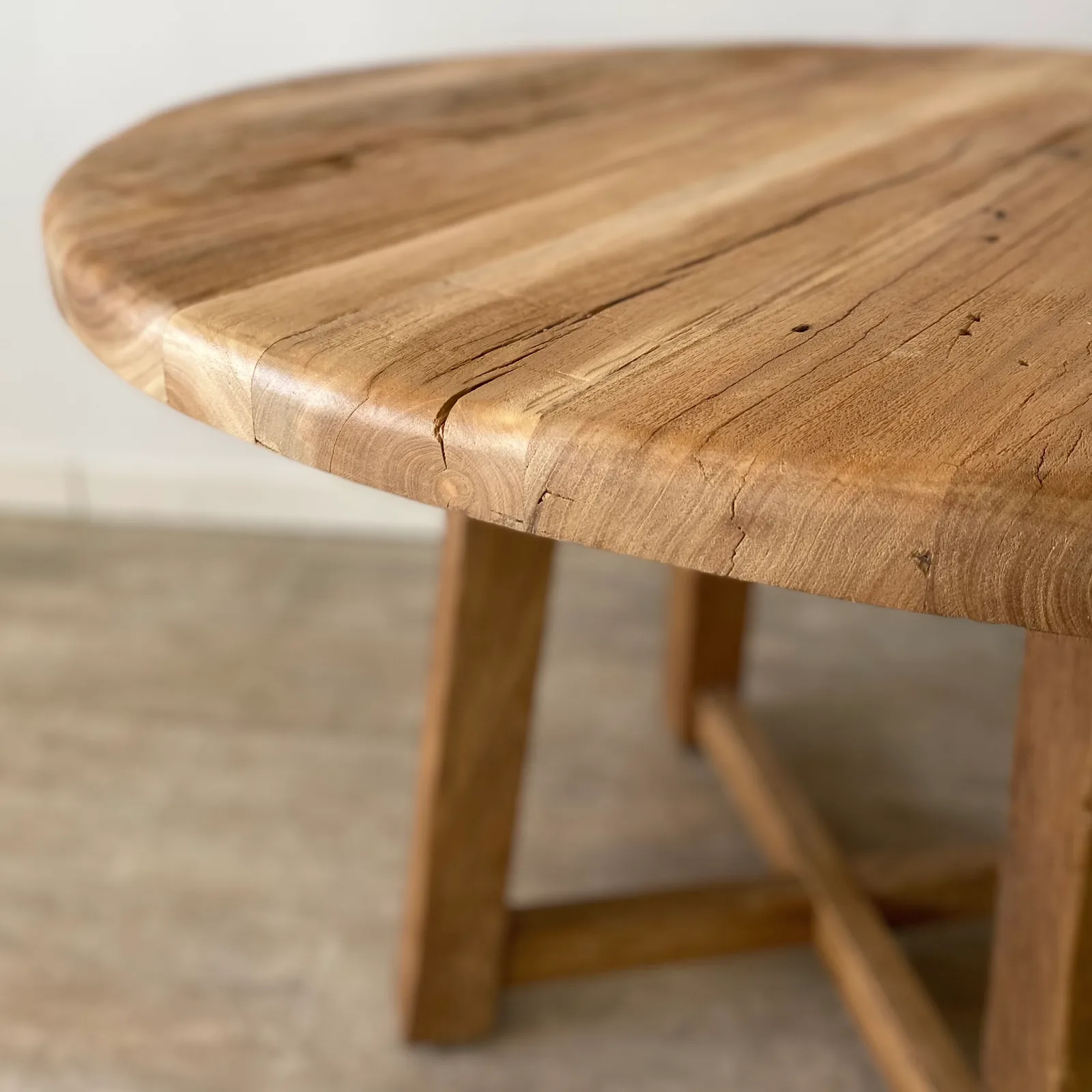 Mesa de Comedor Redonda en Madera Reciclada Ibiza - Imagen 5
