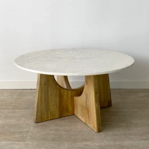 Mesa de Centro en Mango y Mármol Ibiza