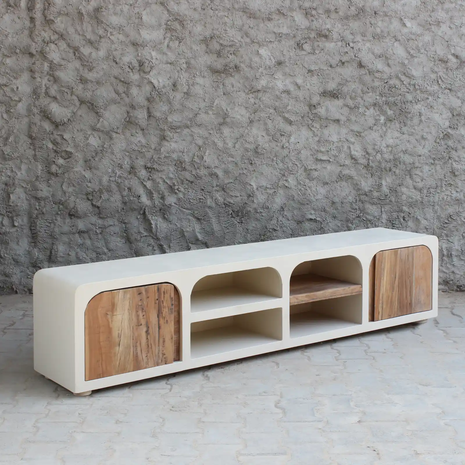 Mueble Tv 200cm de Efecto Cemento Ibiza - Imagen 3